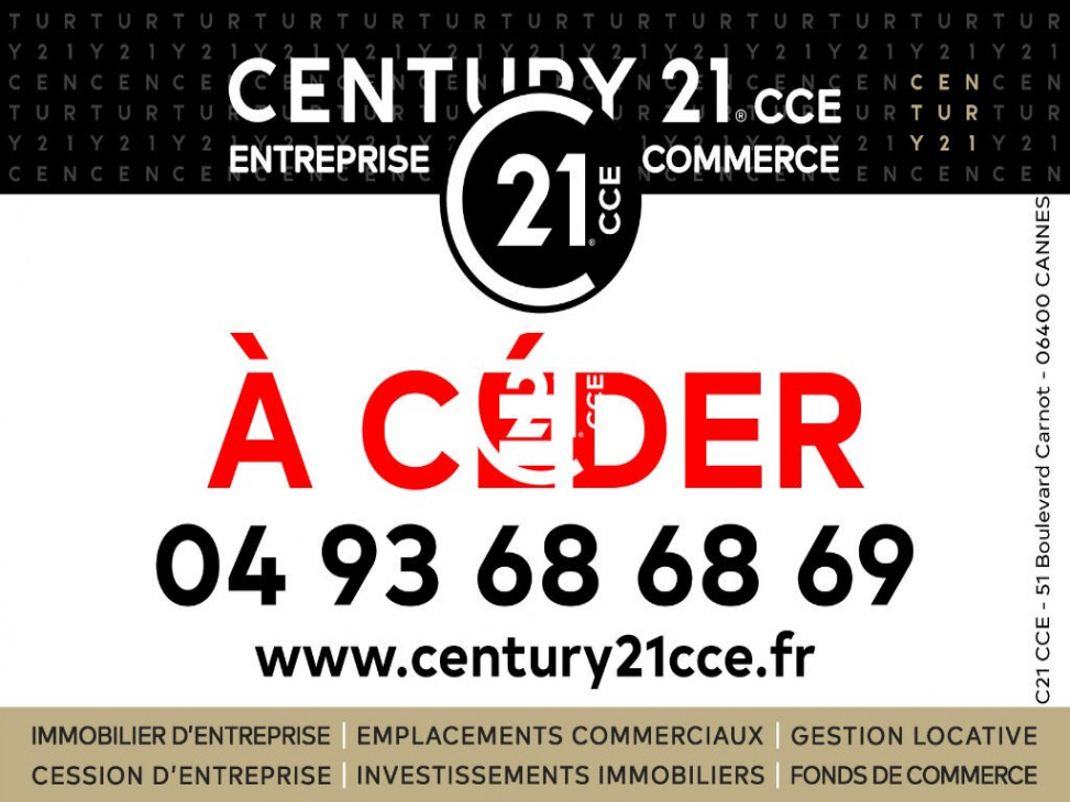 Century 21 CCE, VENTE Commerces, réf : 1934 / 717478